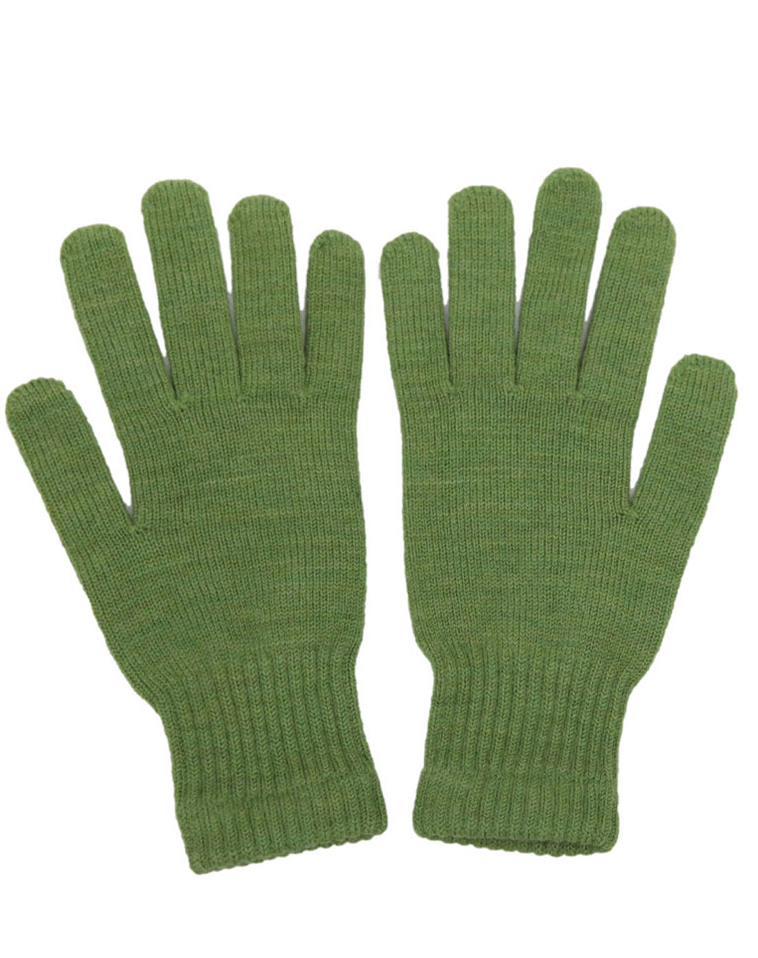 绿色男士羊毛手套