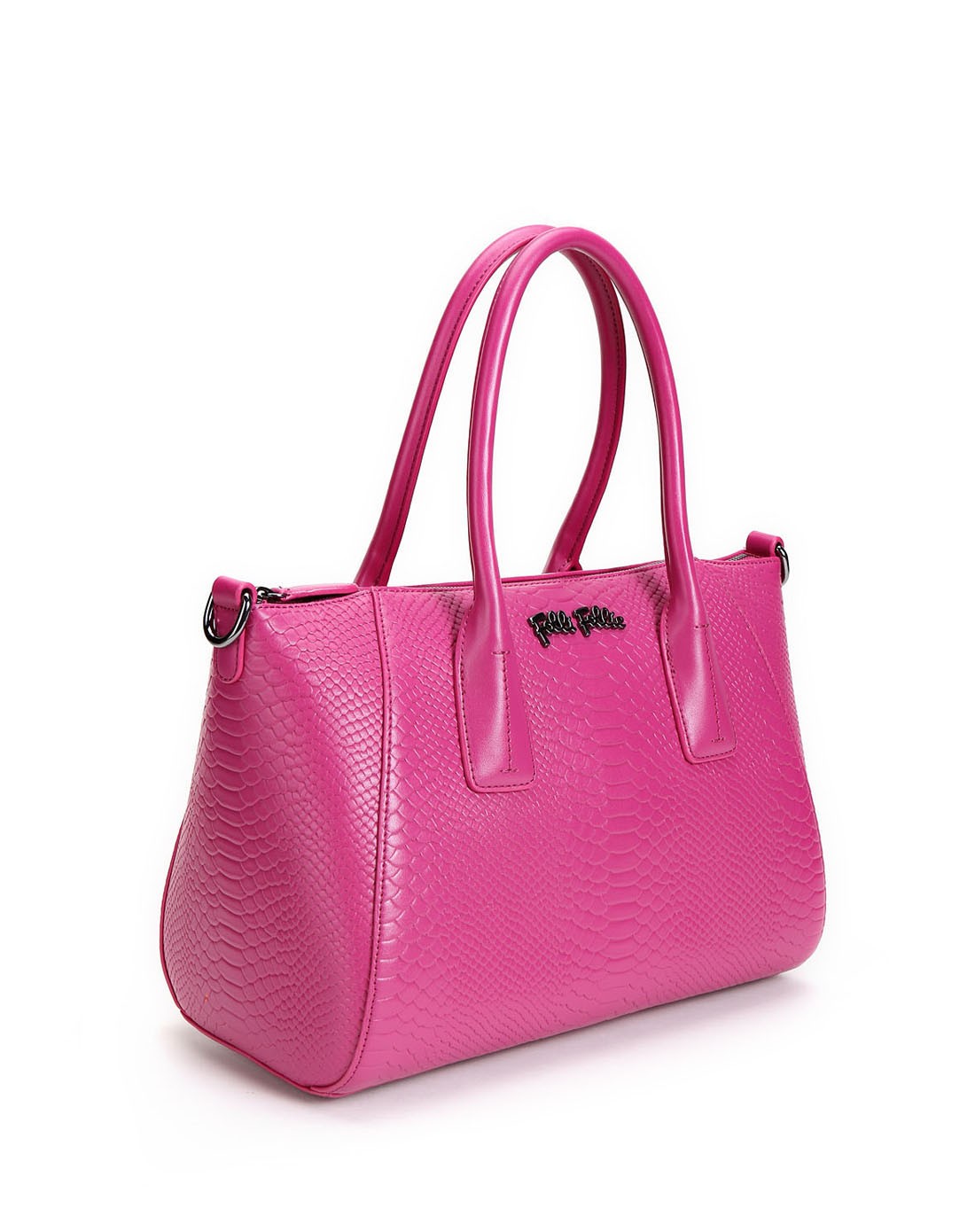 folli follie包包&配饰专场精美压纹手提包 桃红色hb13p011wf_唯品会