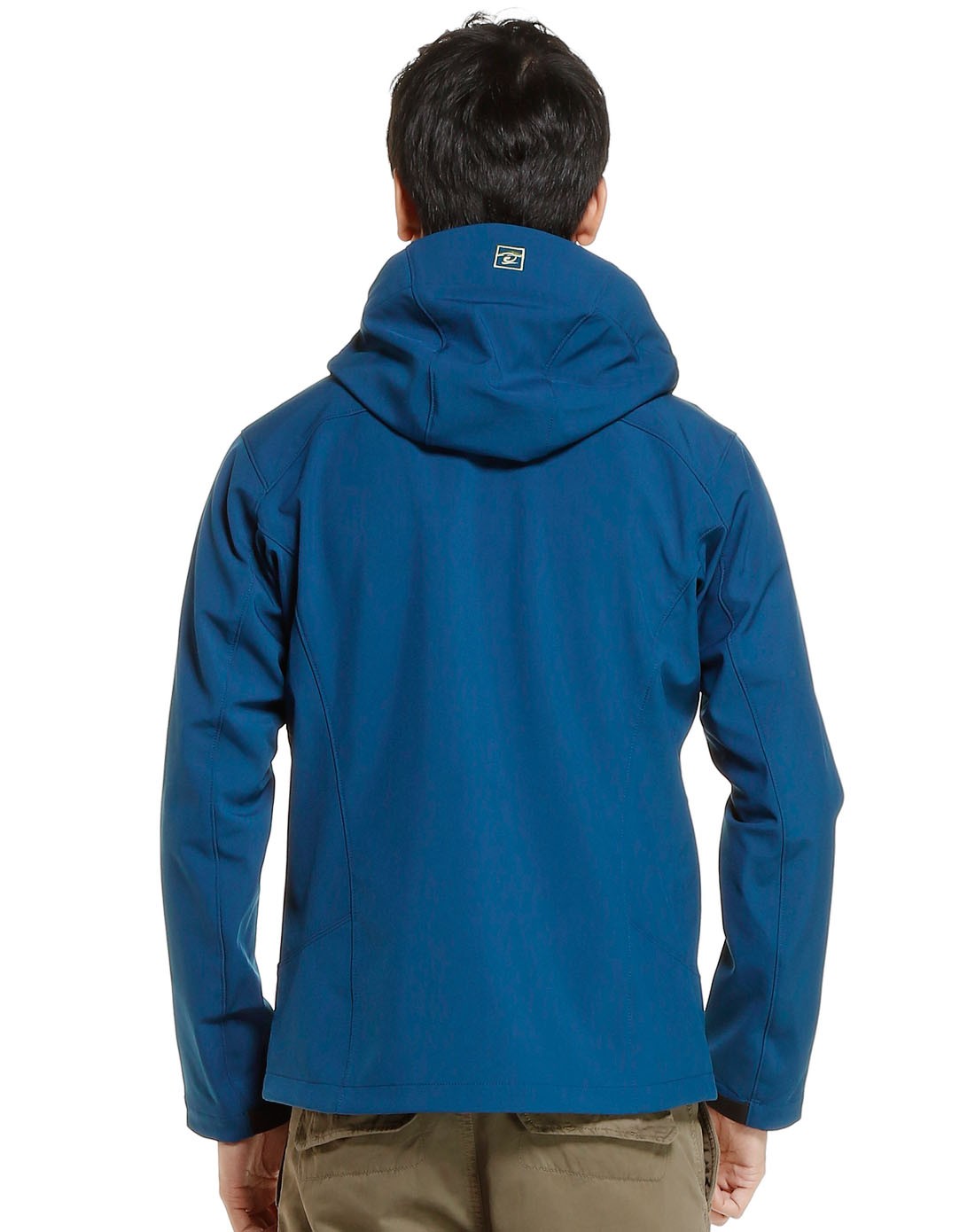 防风软壳 男款铁蓝灰色长袖越野外套 连帽极地系列