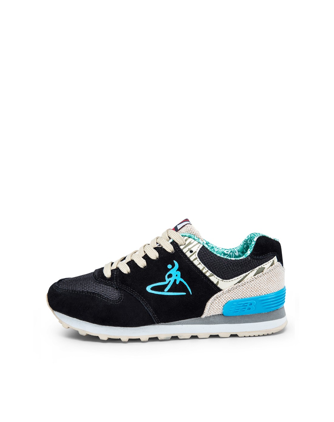 领舞者 经典时尚 中性款黑色运动休闲鞋 透气耐磨