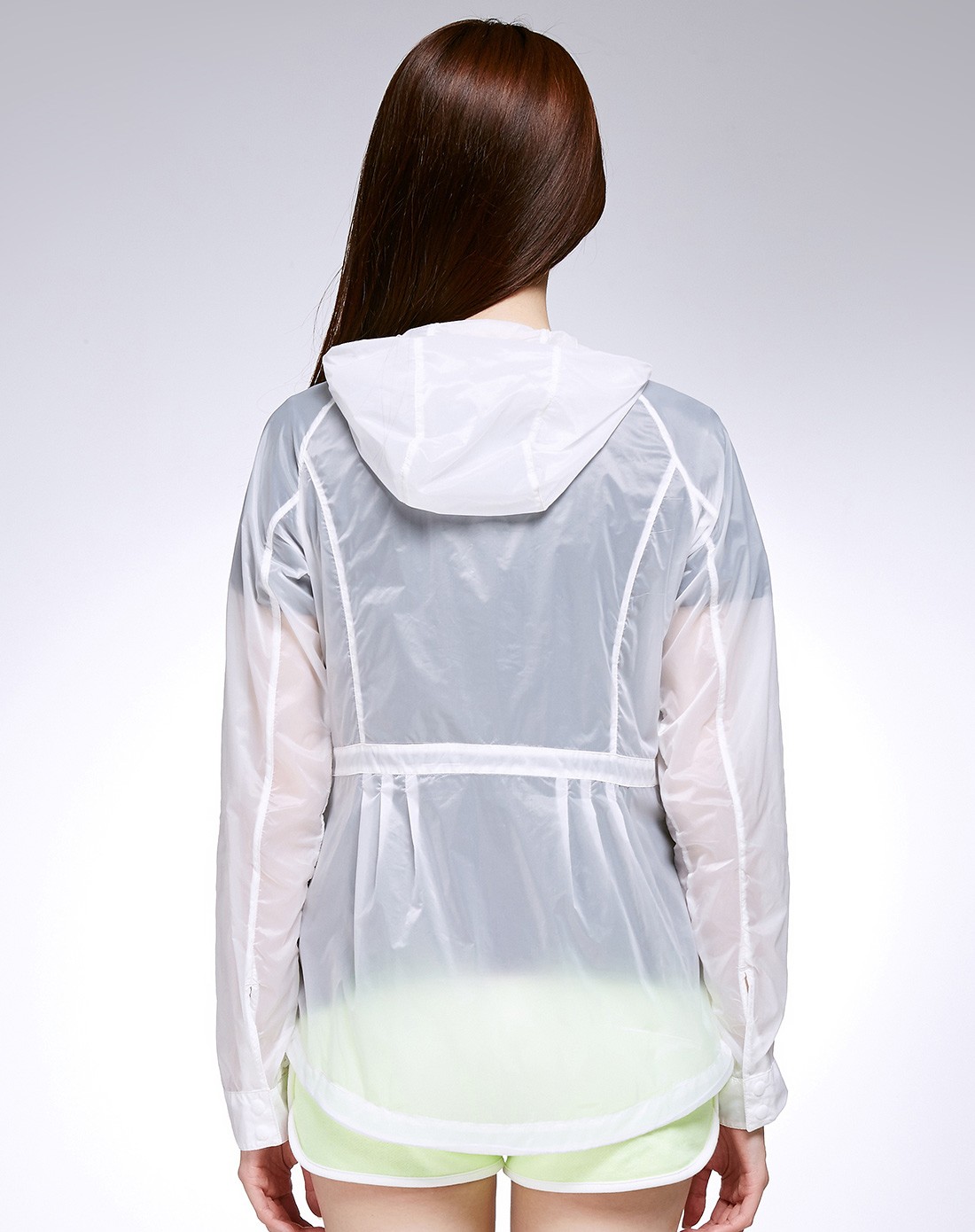 轻薄透气防晒 女款白色皮肤衣 时尚百搭