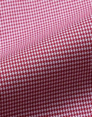 红色美国长绒棉舒适斯文透气长袖休闲衬衫