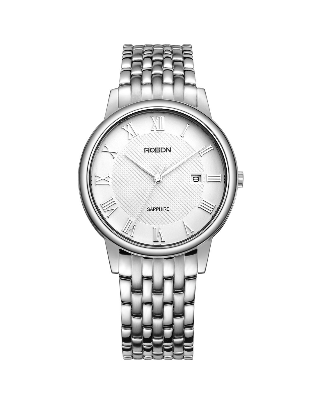 劳士顿rosdn男款复古休闲精钢情侣表3082g本色白3082gbsb_唯品会