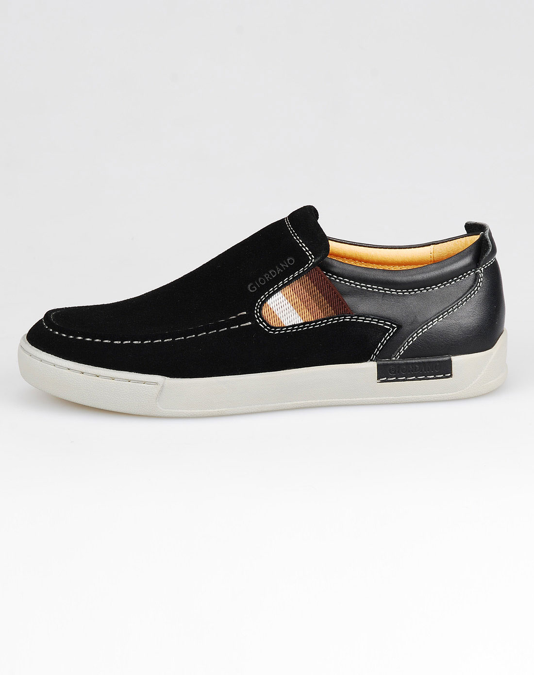 佐丹奴giordano男鞋专场-男款黑色休闲鞋