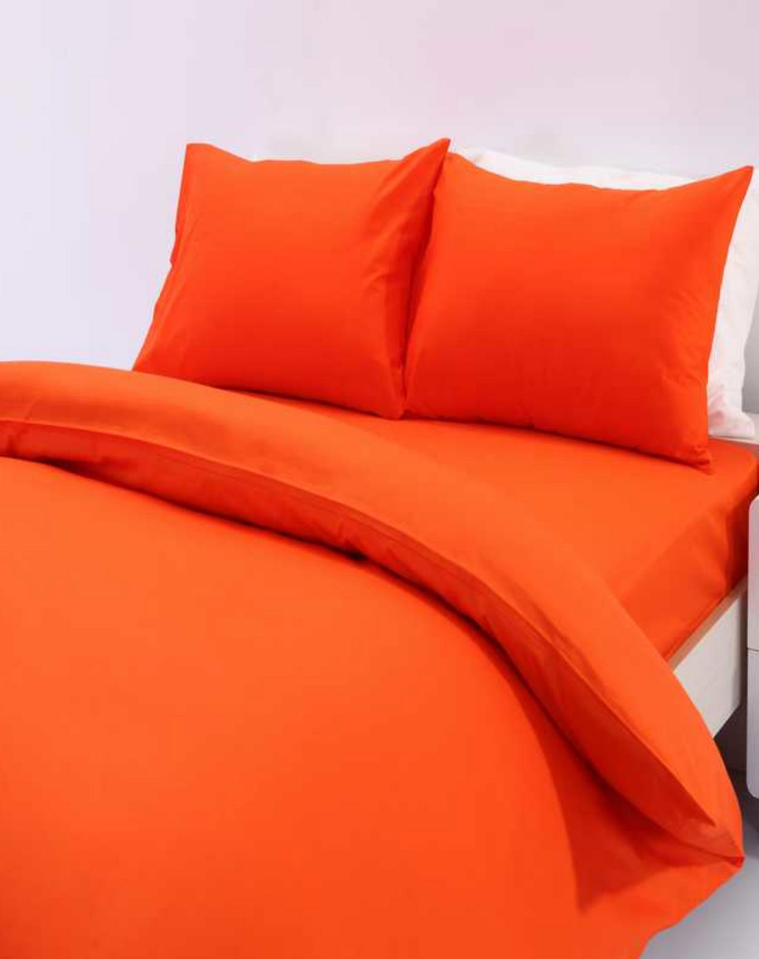 橙色纯色床单