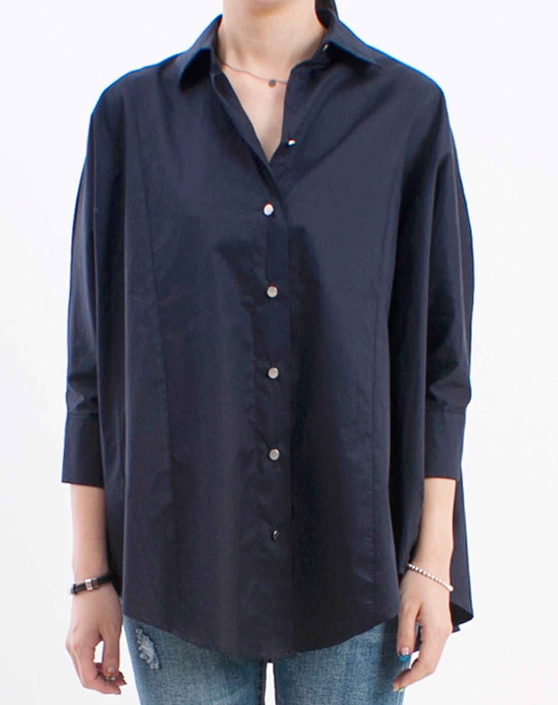 > sugar lips翻领宽松休闲衬衣