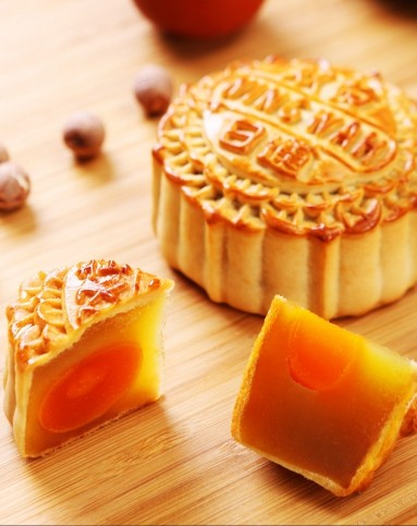 香港荣华 进口双黄白莲蓉月饼740g