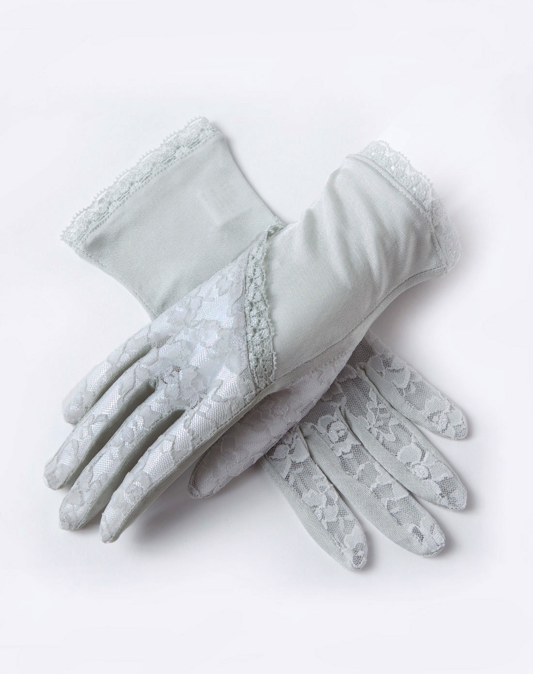 人气新品真丝防滑薄款透气蕾丝防晒手套