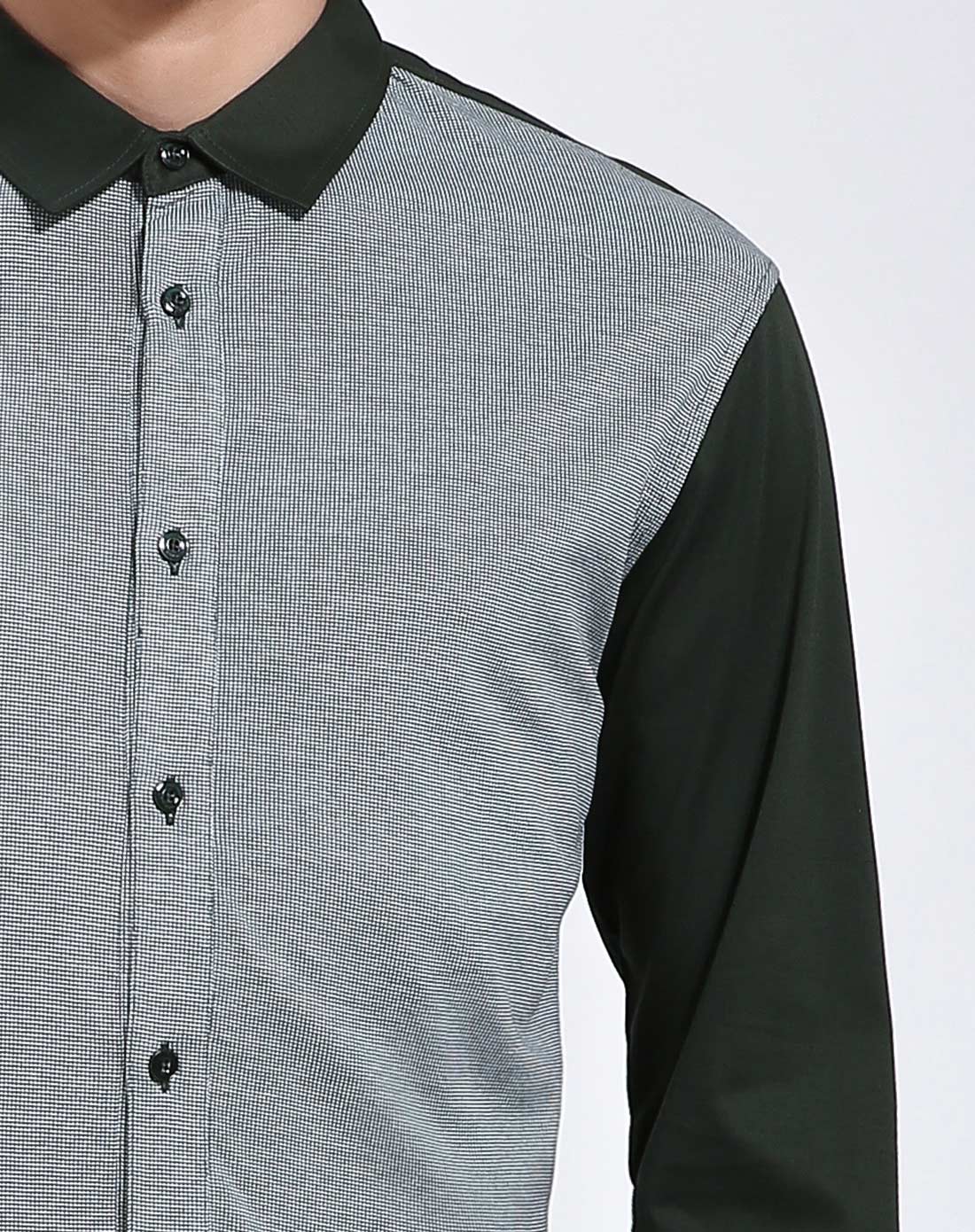 男款深绿灰时尚休闲长袖t恤