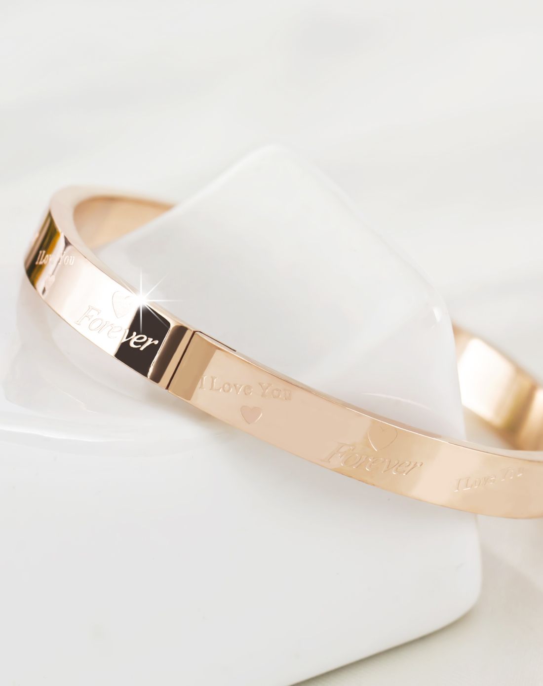 forever love 玫瑰金手镯