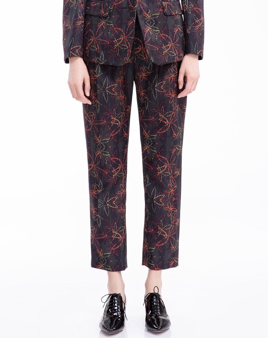 深咖啡色简约百搭休闲裤