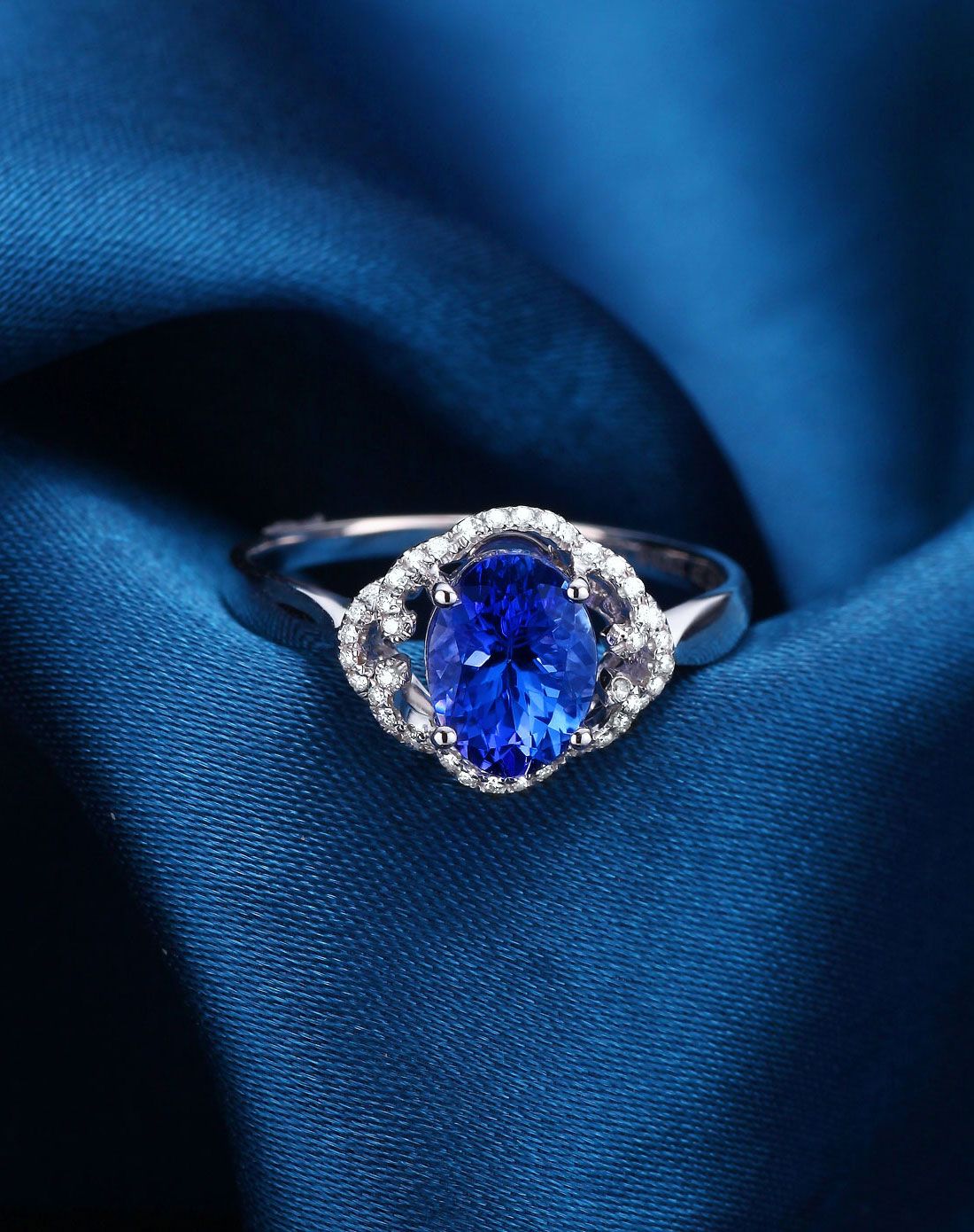 黛慕妮demone珠宝移动端专场特惠62分坦桑石18k金戒指sr0036_唯品会