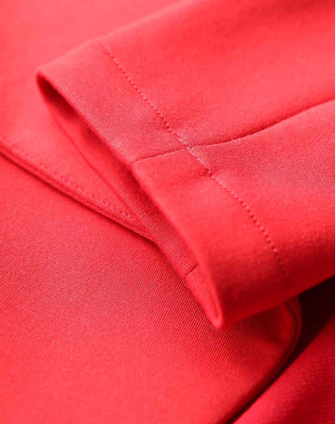 裂帛 暗红纯色大翻领后系带无扣长袖短外套