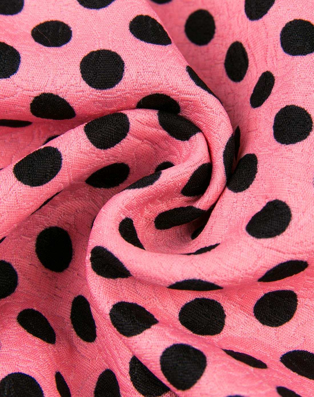 纱质波点复古连衣裙