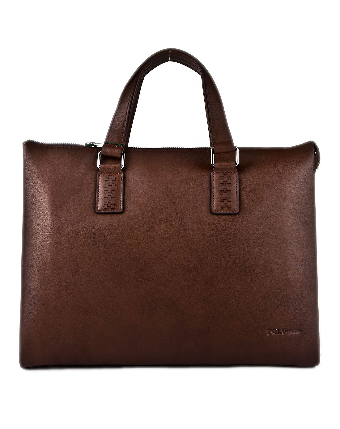 保罗美思得polomeisdo男包专场-啡色简约大方牛皮单肩男包