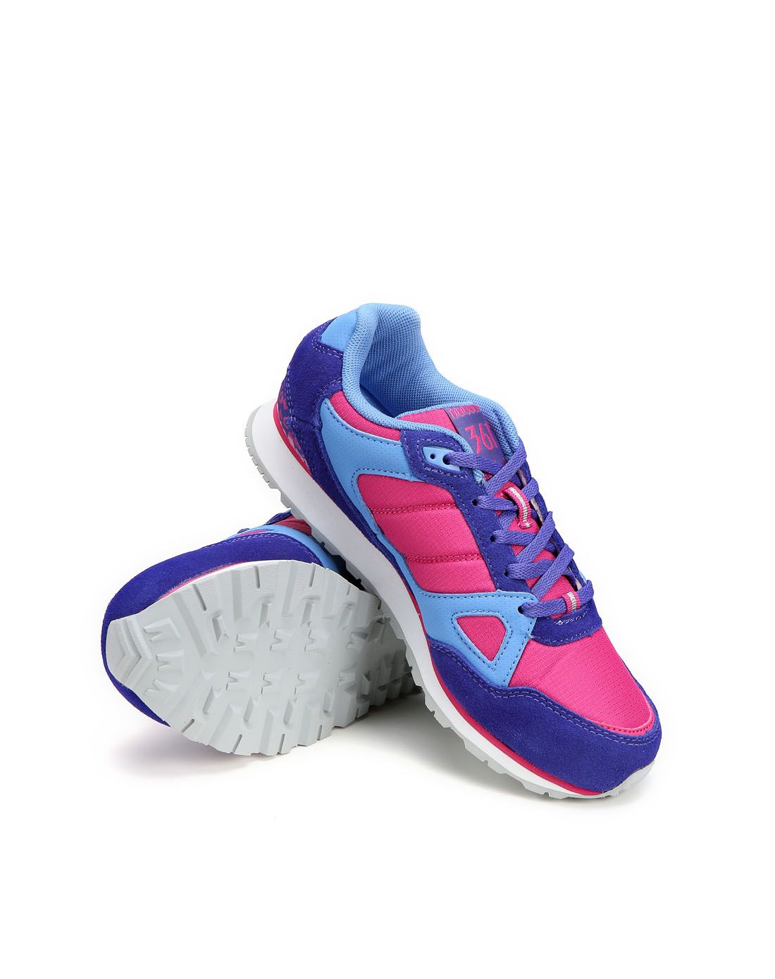 超轻快跑 女子红/紫色跑步文化鞋 跑鞋系列