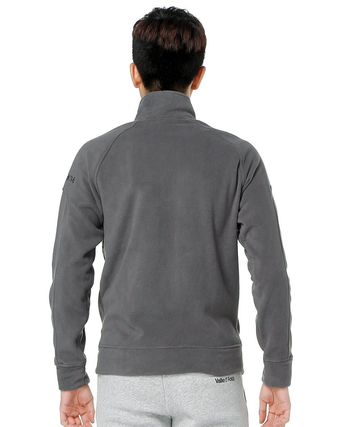 柔软简约 男款烟雾灰色长袖外套