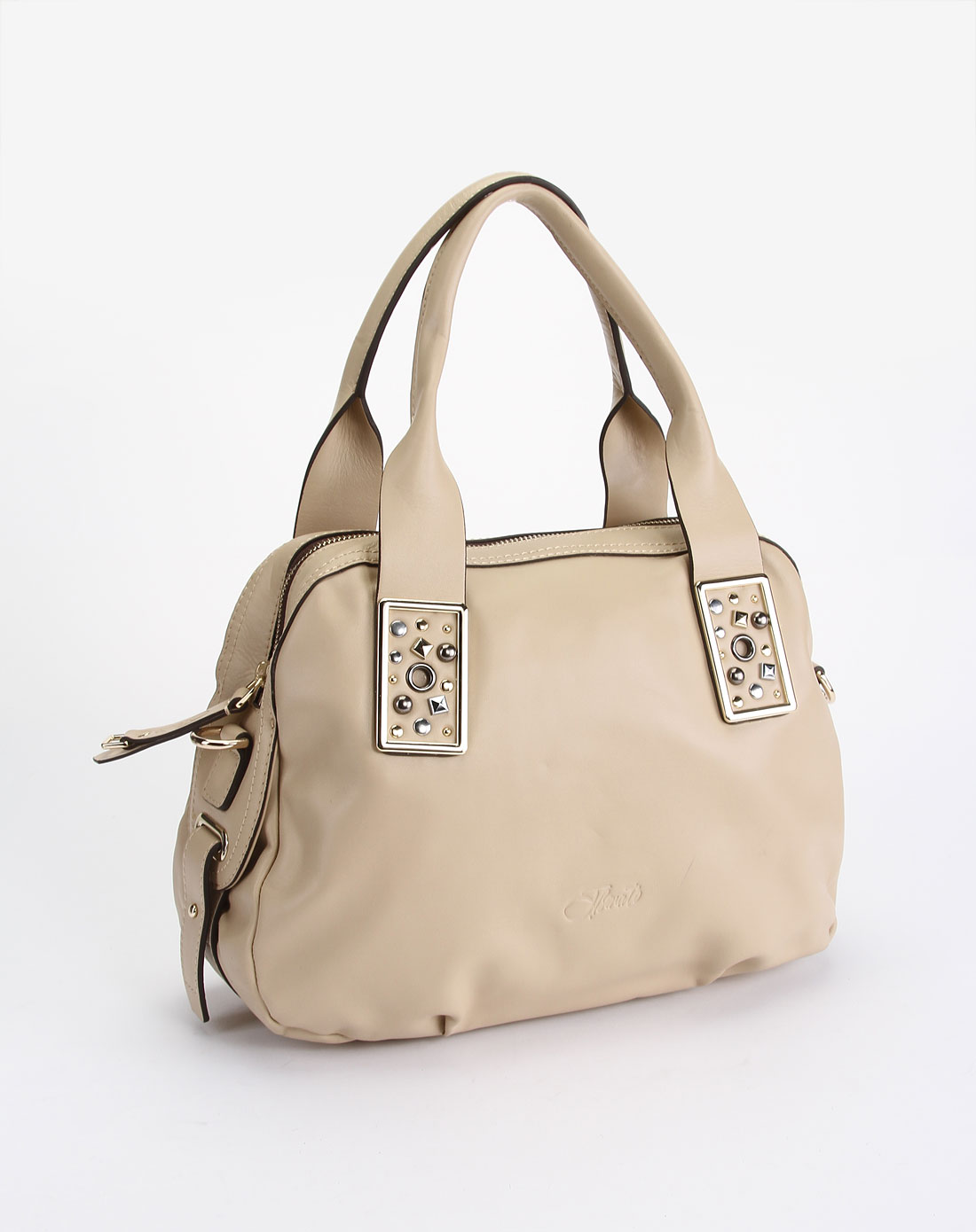 女款杏色休闲时尚手提包