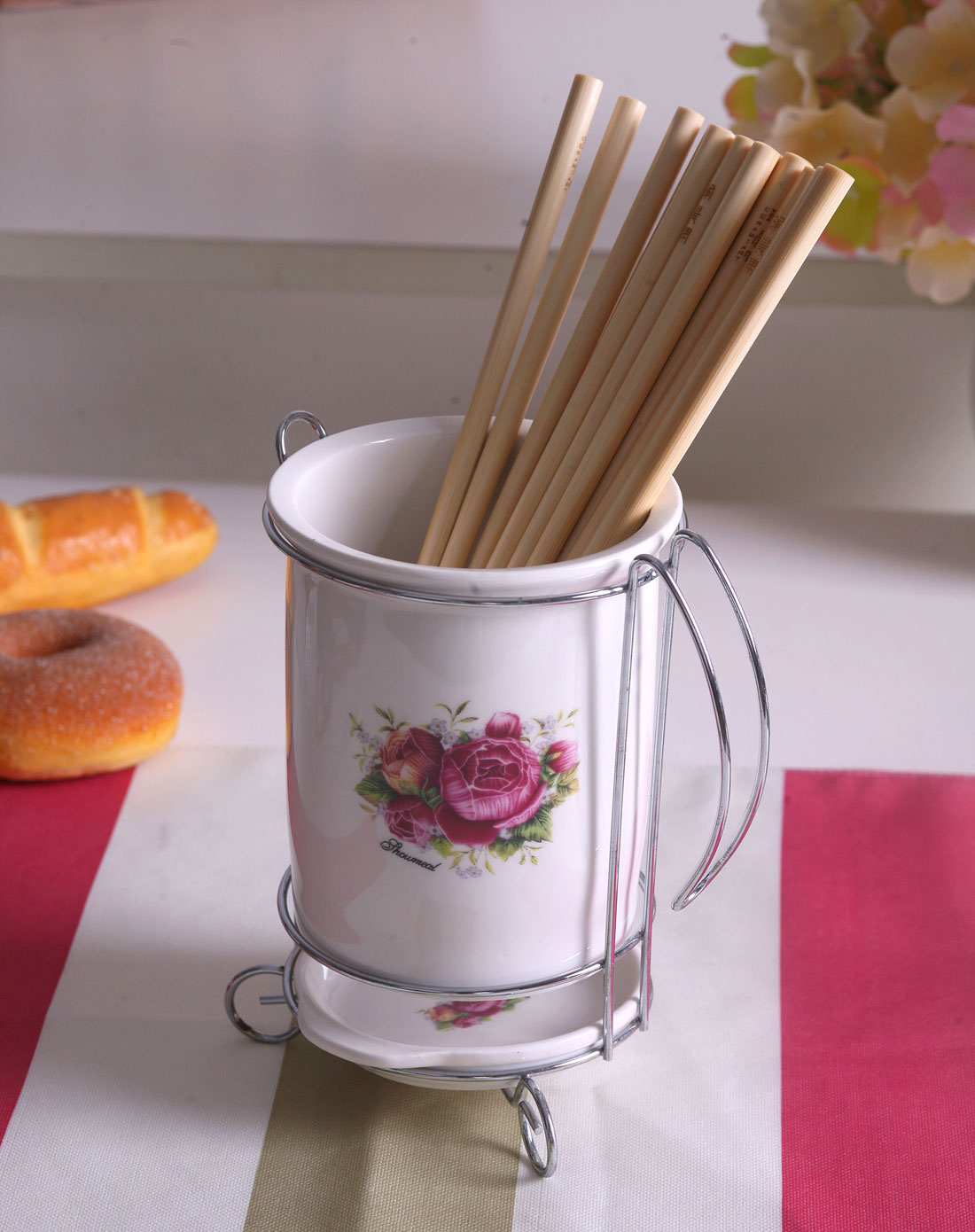 筷子筒(玫瑰)