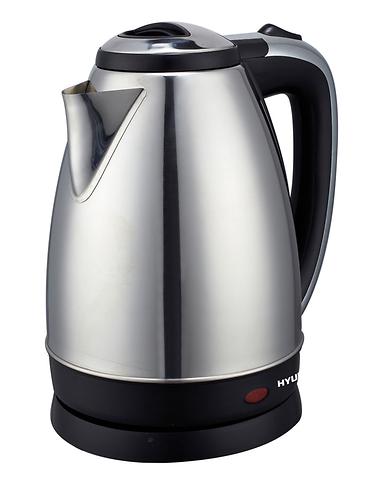 现代hyundai电器专场-银/黑色豪华电热水壶1.8l