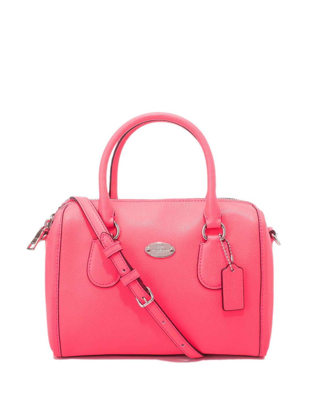 女款纯皮红色手提单肩斜挎包