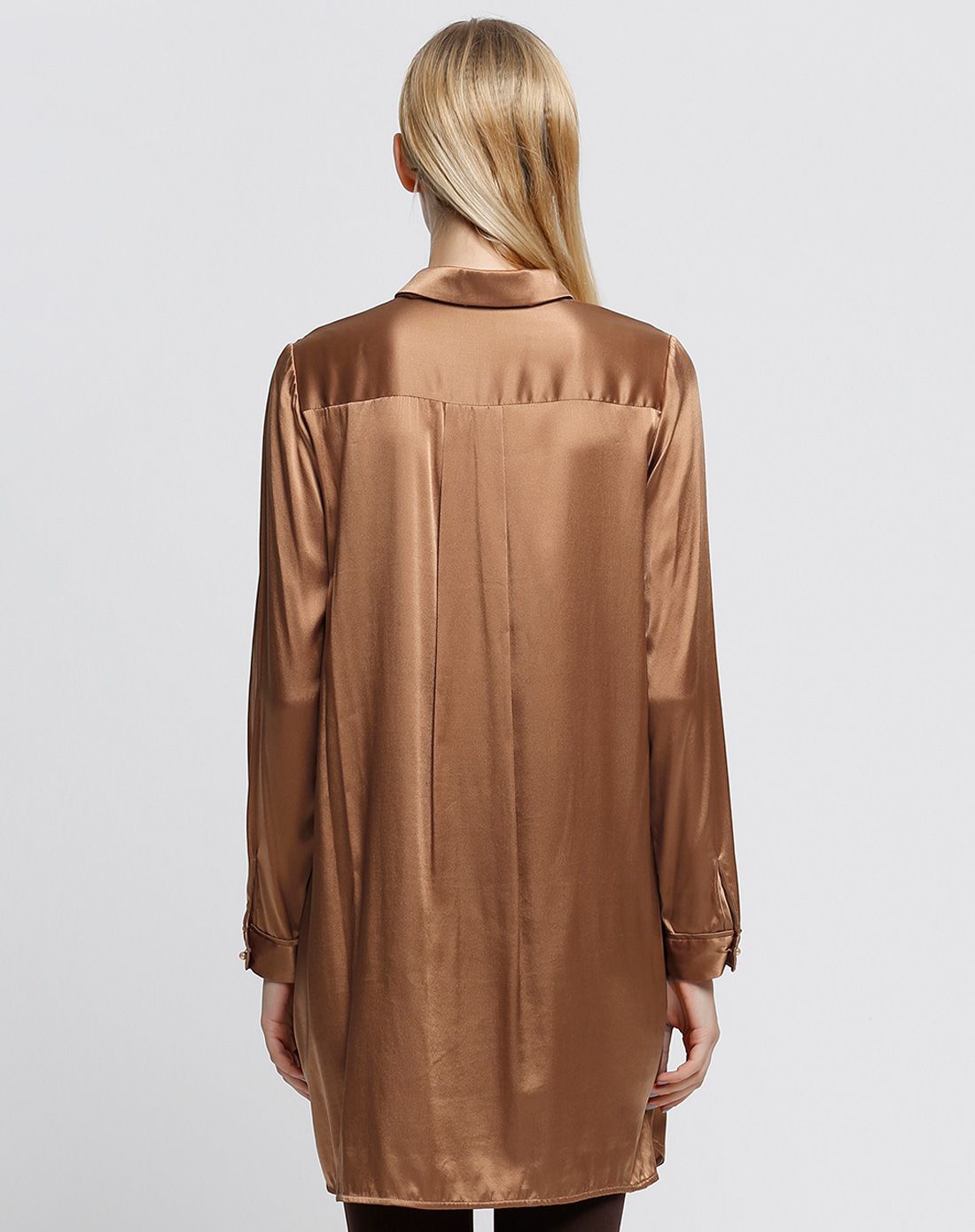 pure女装优雅圆角翻领连衣裙ed1403531403_唯品会