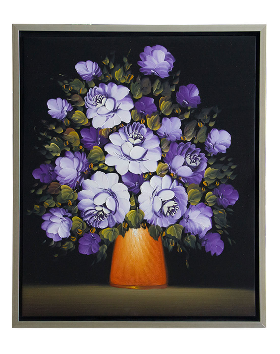 《紫玫瑰》纯手绘油画限量版