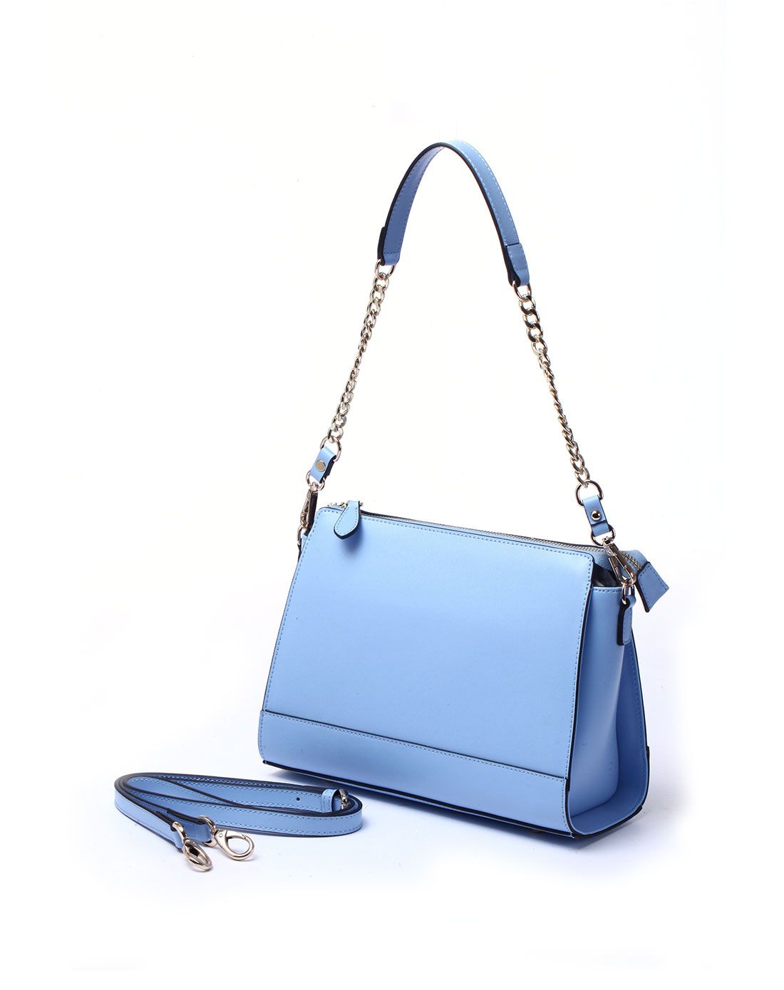 浅蓝色简约时尚单肩斜挎包