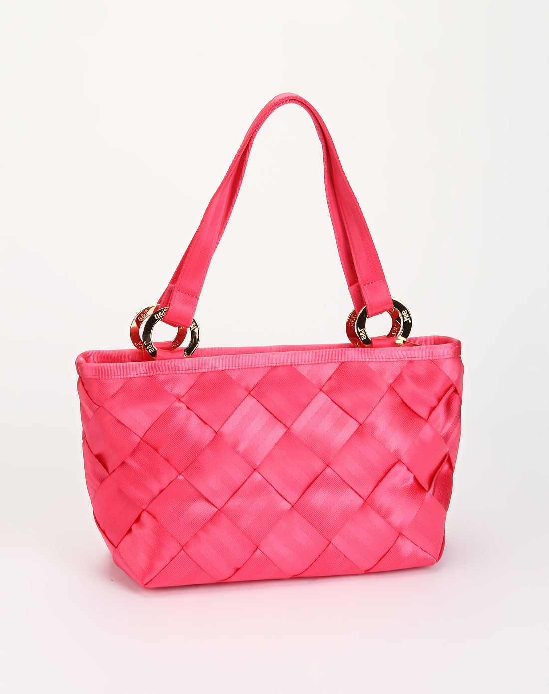 > 女款亮粉色瑞贝卡 r1-02时尚格仔纹手提包