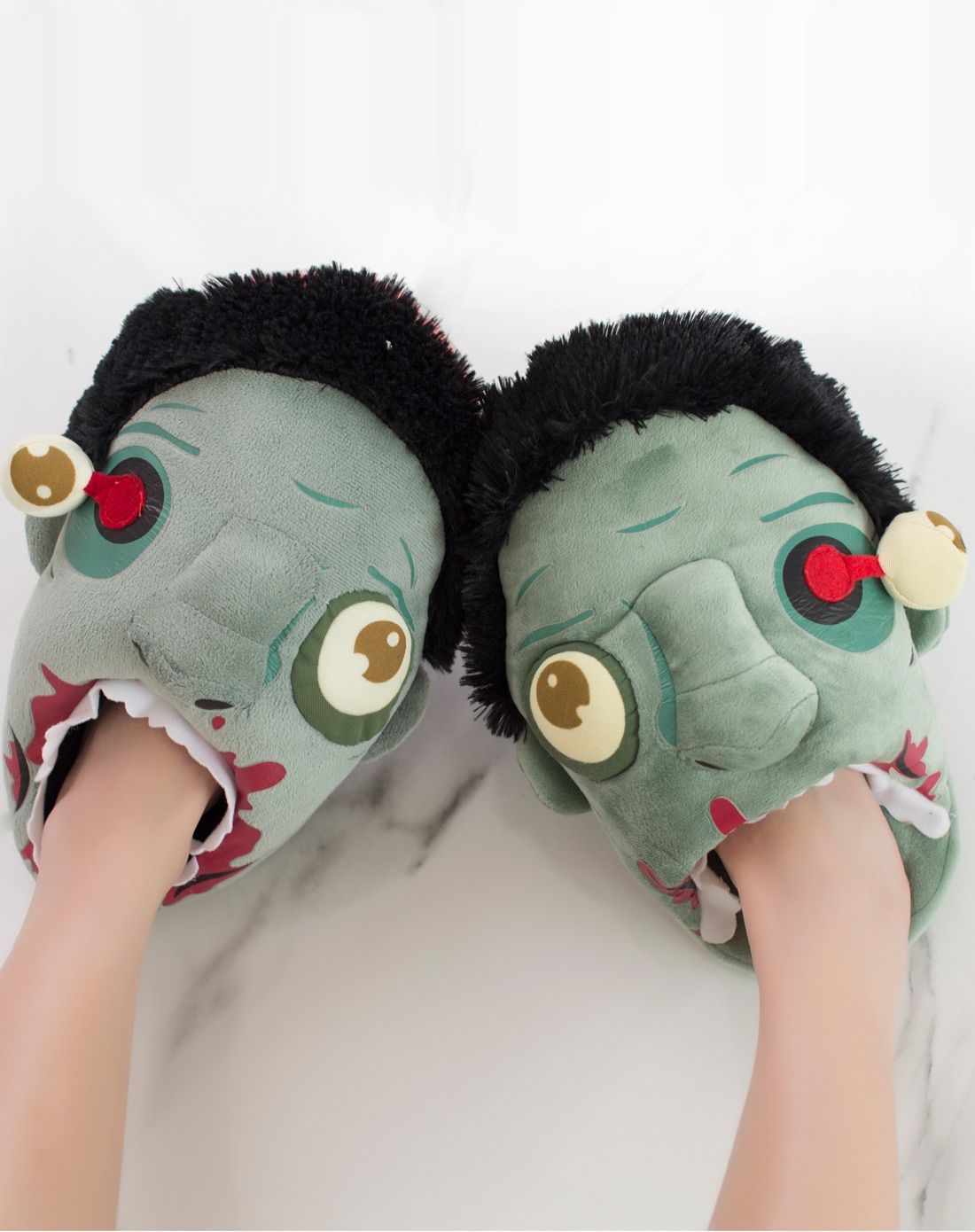 重口味万圣节僵尸半包拖鞋