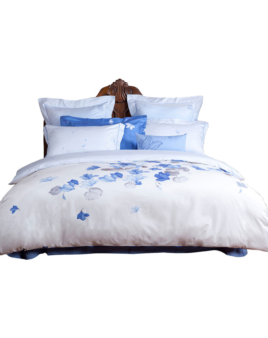 梦洁mendale纯棉活性印花四件套:素颜