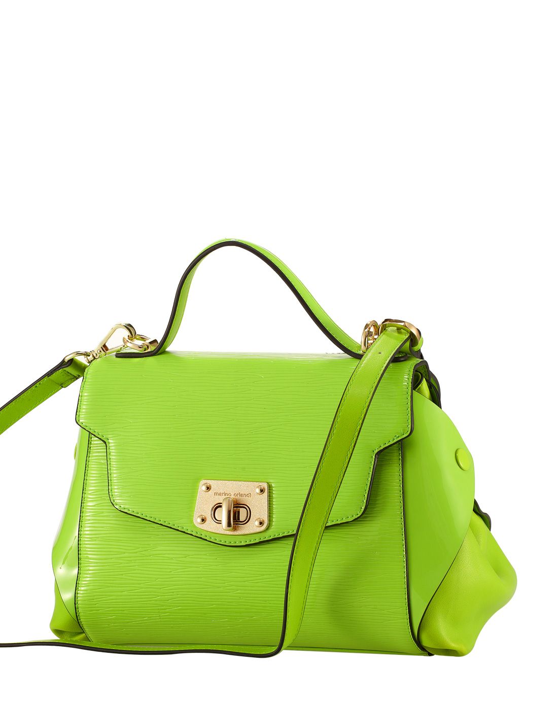 女款绿色亮丽日韩手提包