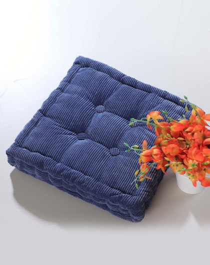 蓝色榻榻米立体加厚方坐垫40*40cm