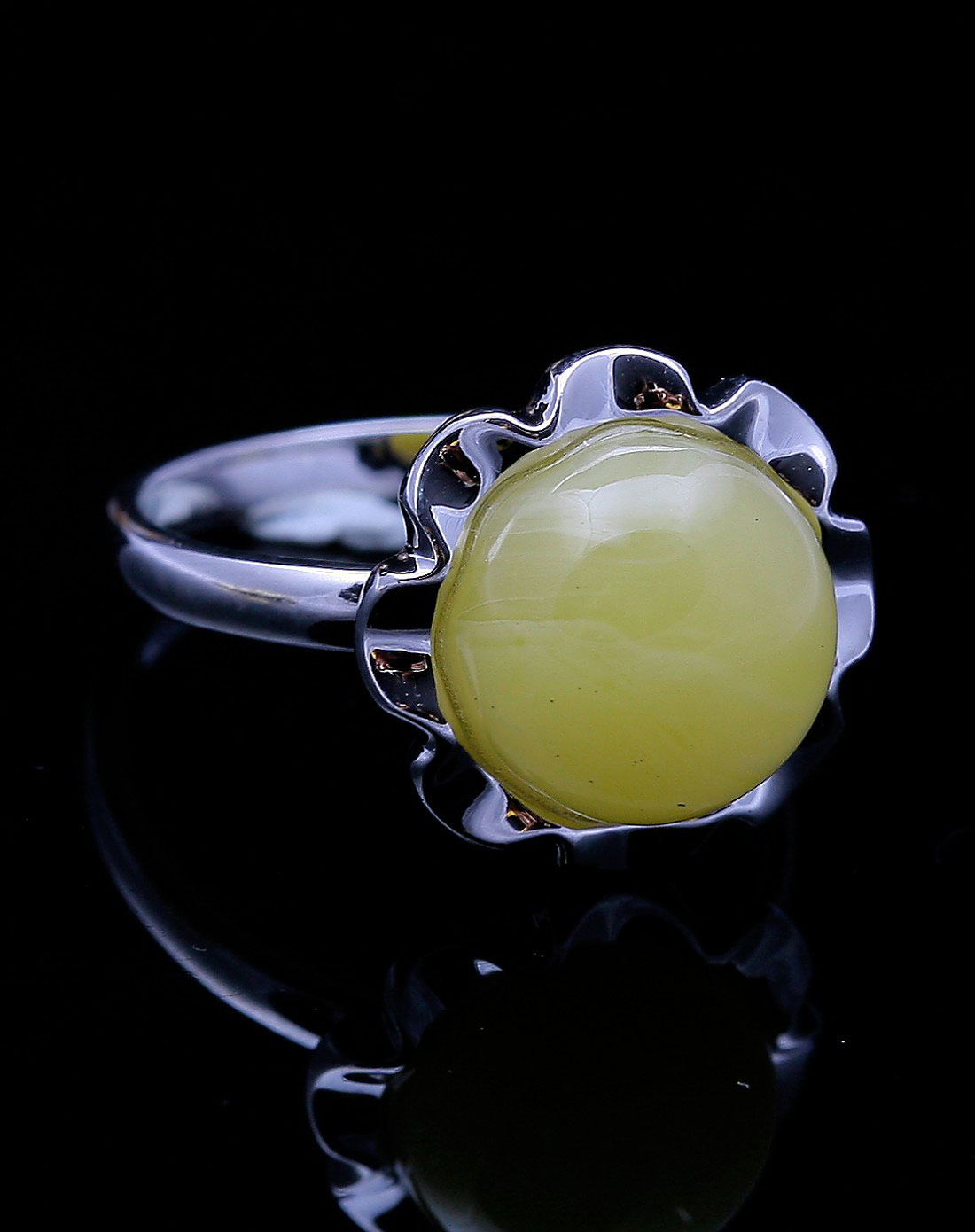 幸福之花蜜蜡戒指