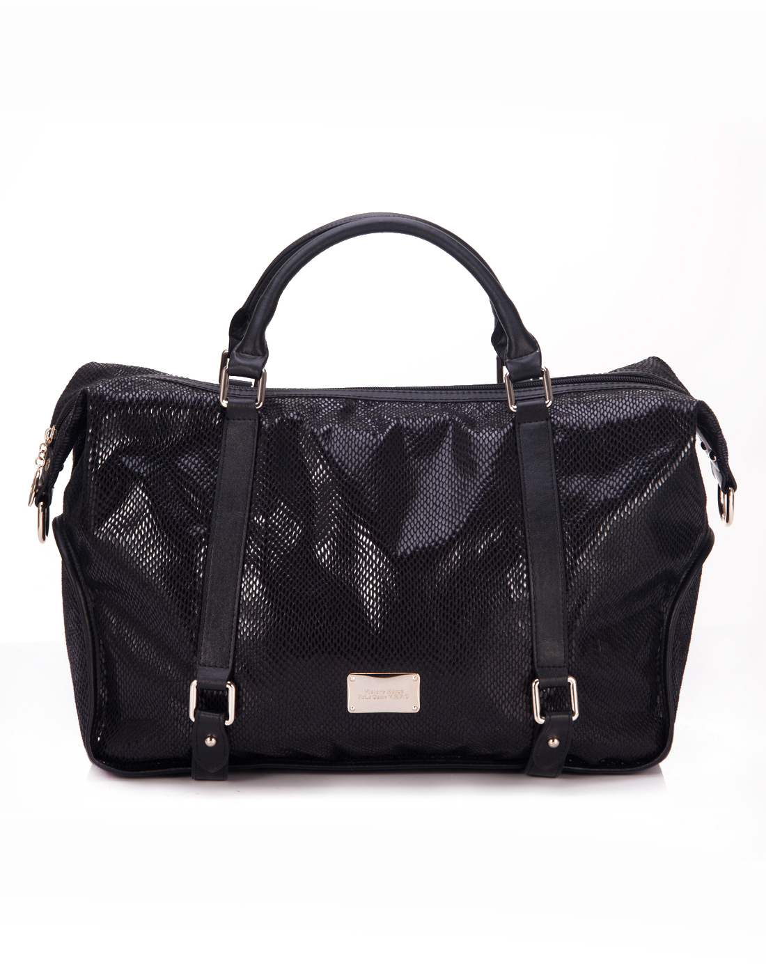 维多利保罗victory polo女士皮具专场-女款黑色进口聚氨酯/超纤两用包