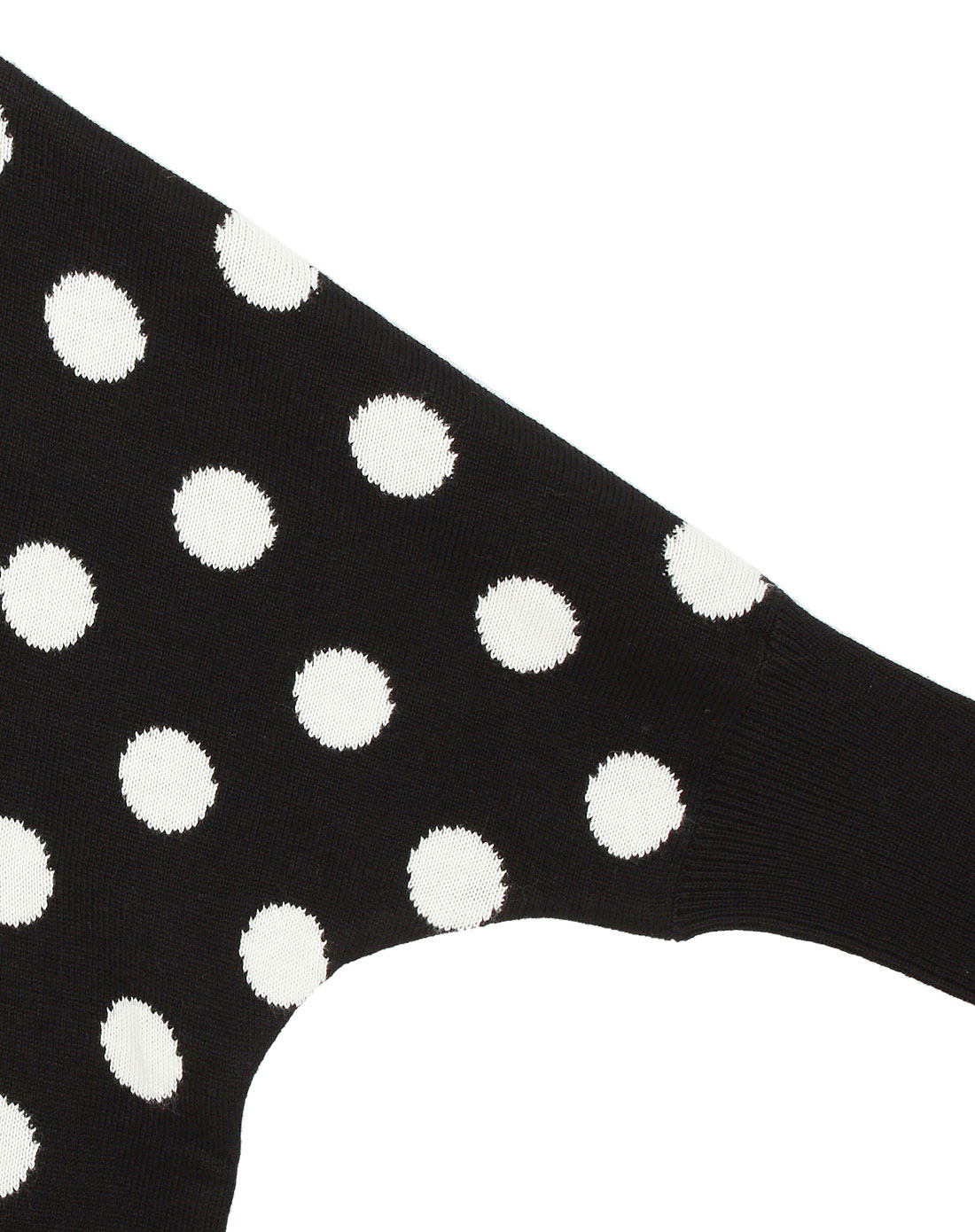 女款黑色波点针织衫