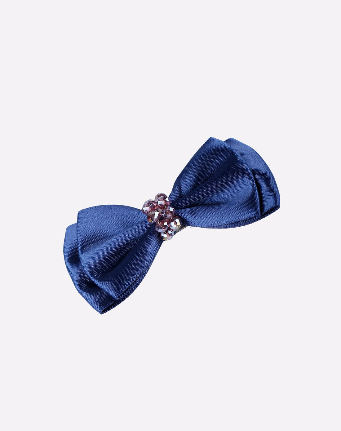 蓝色蝴蝶结典雅发夹