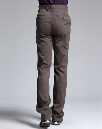 丹弗瑞 灰咖色时尚休闲长裤