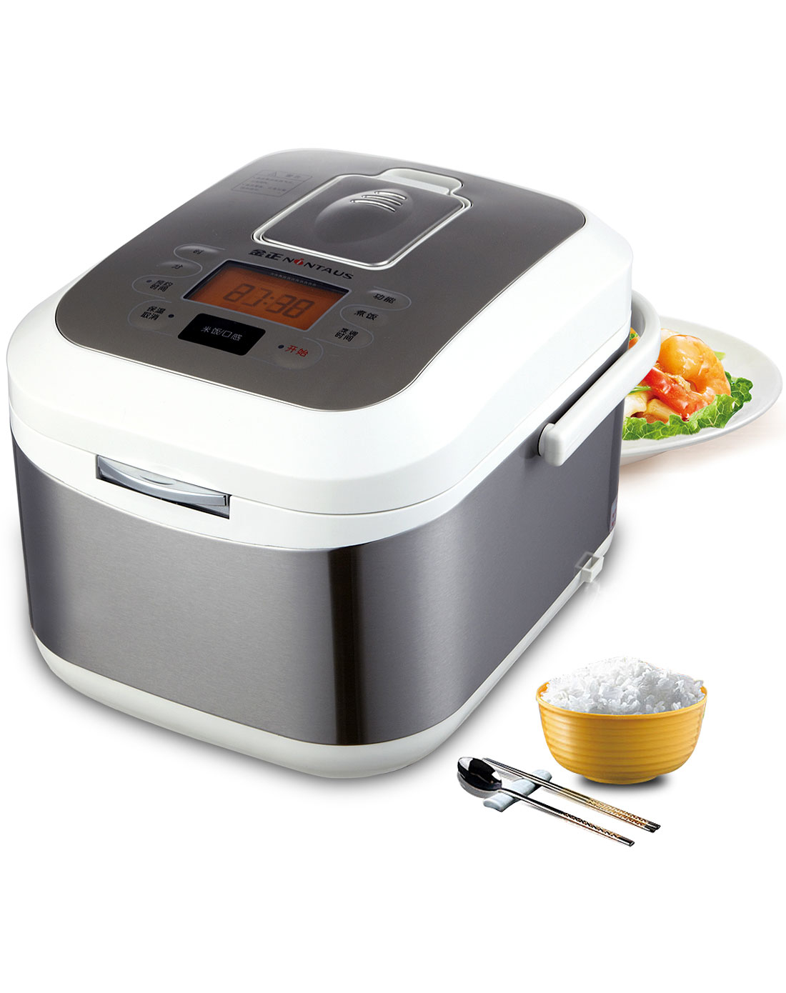 金正nintaus电器专场-4l电脑智能方煲 多功能电饭煲