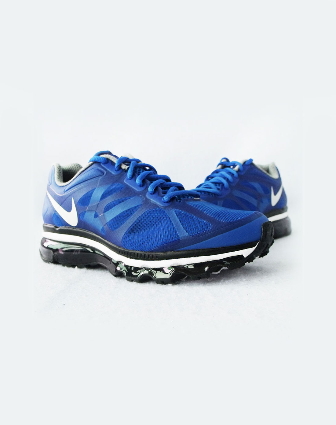 耐克nike男款藍色air max 2012 跑步鞋487982-400_唯品會