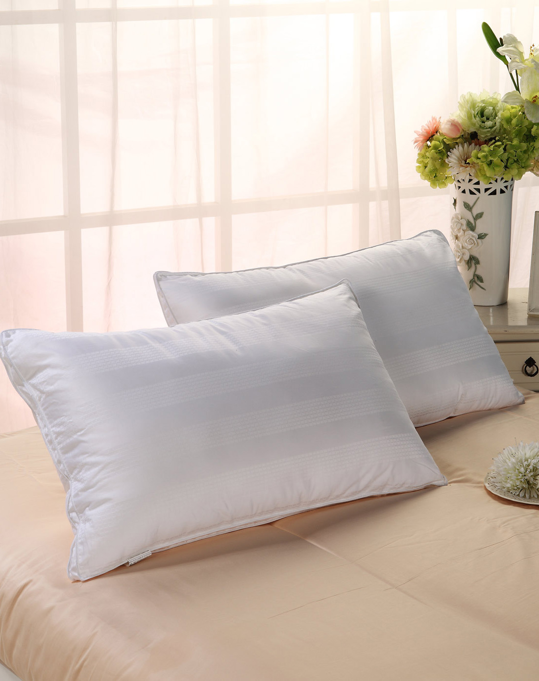 水星环保专利材料全棉提花玉米纤维枕适合单人用