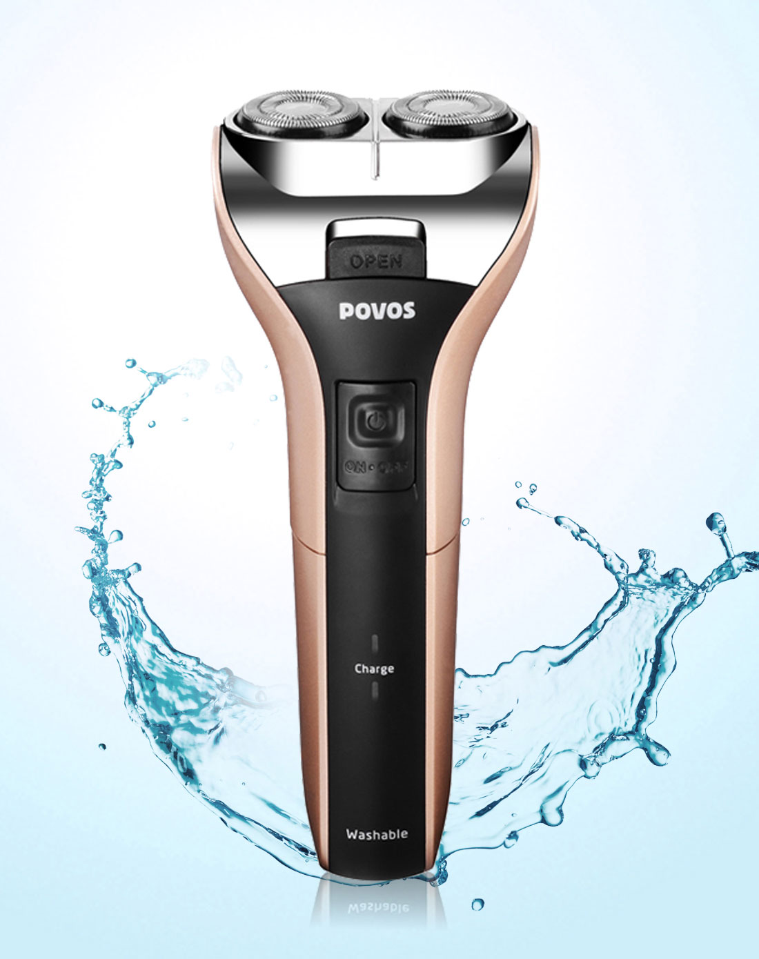 剃须刀 时尚t型可水洗(黑色 香槟金)