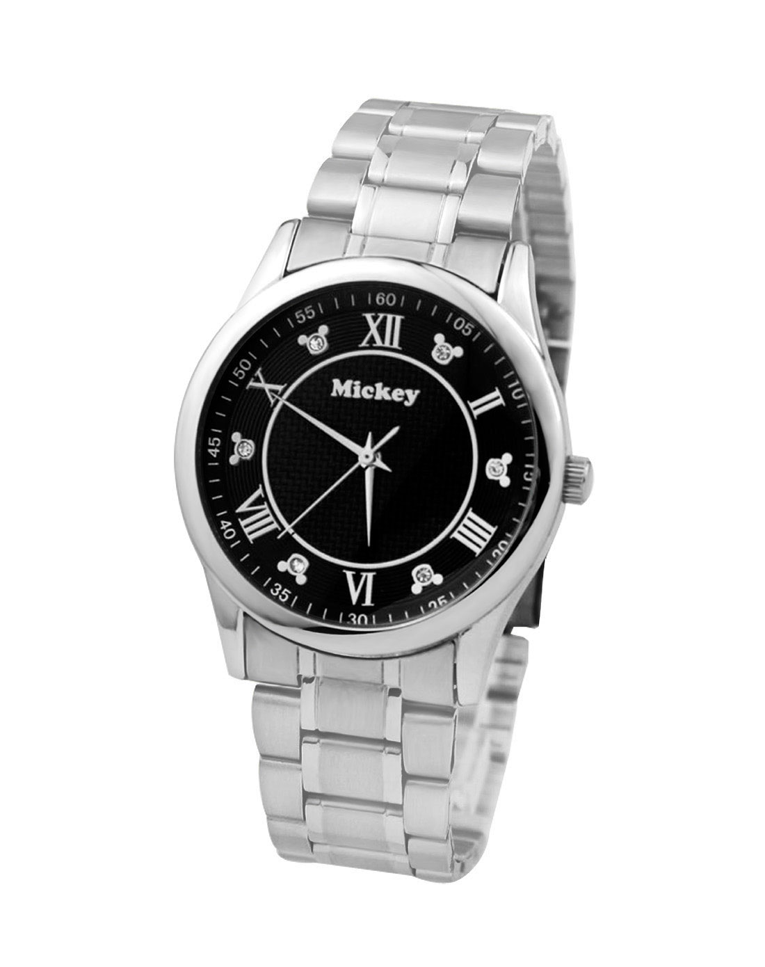 百迪baidi&迪士尼disney手表专场-disney cuties 男款黑/银色复古时尚