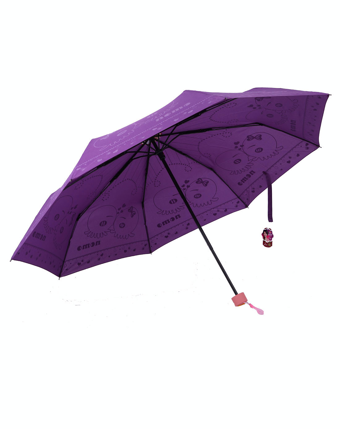 宝丽姿baolz伞专场紫色三折浪漫童年伞6927792420509_唯品会