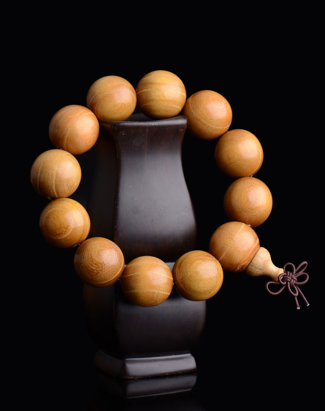 男款黄色天然黄金檀木手链