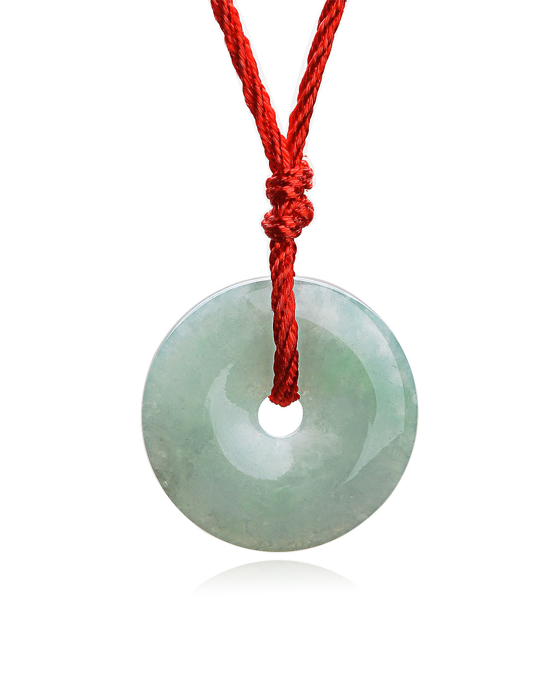 天然a货翡翠吊坠平安扣bfd337中号(附质检证书和编绳)