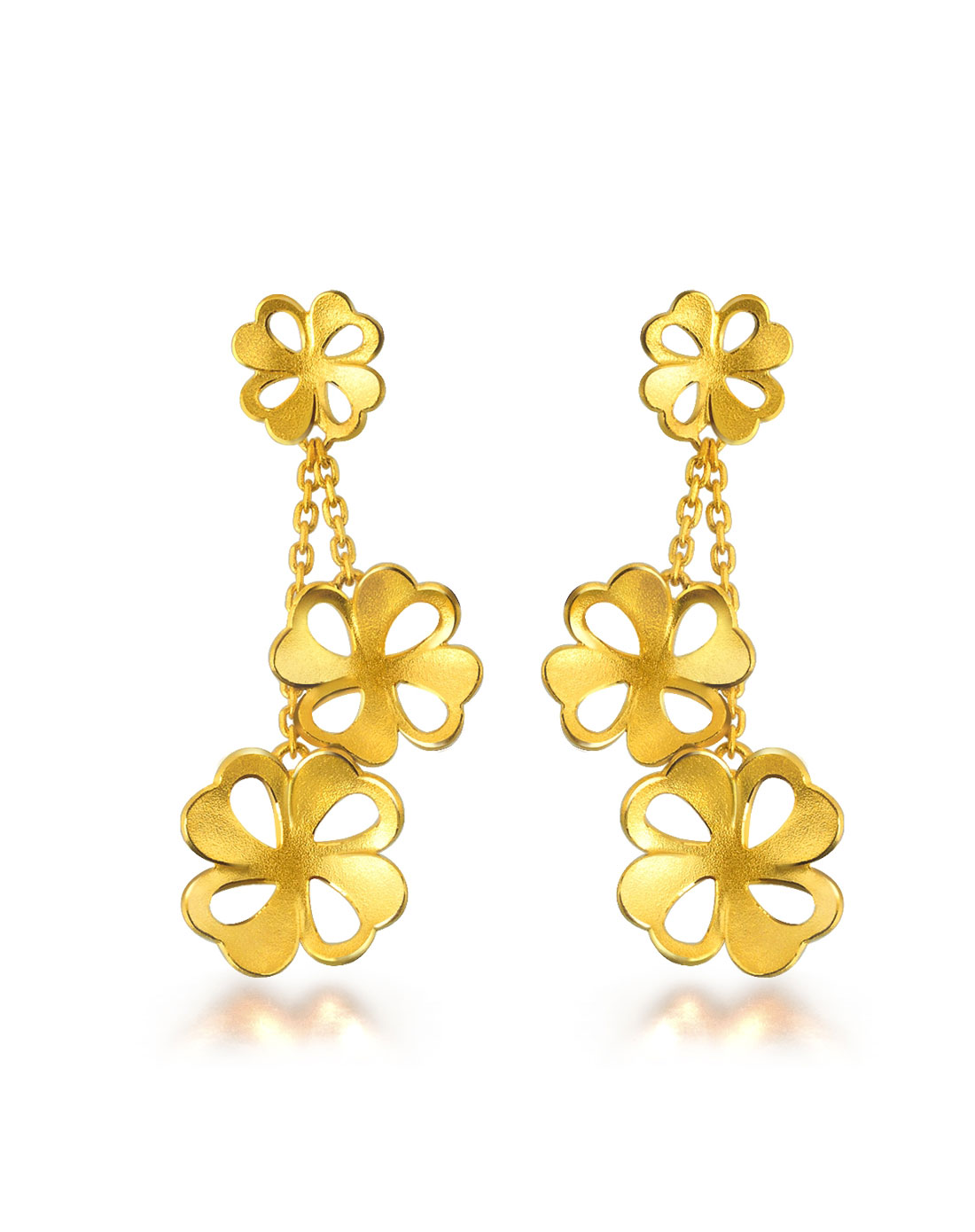 周生生珠宝-足金婚嫁套装耳环 8.45克