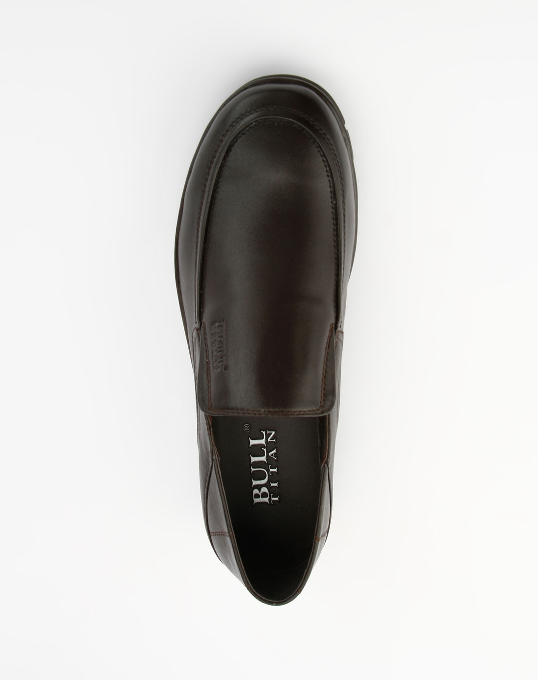 公牛巨人bull-深棕色印logo简约休闲鞋