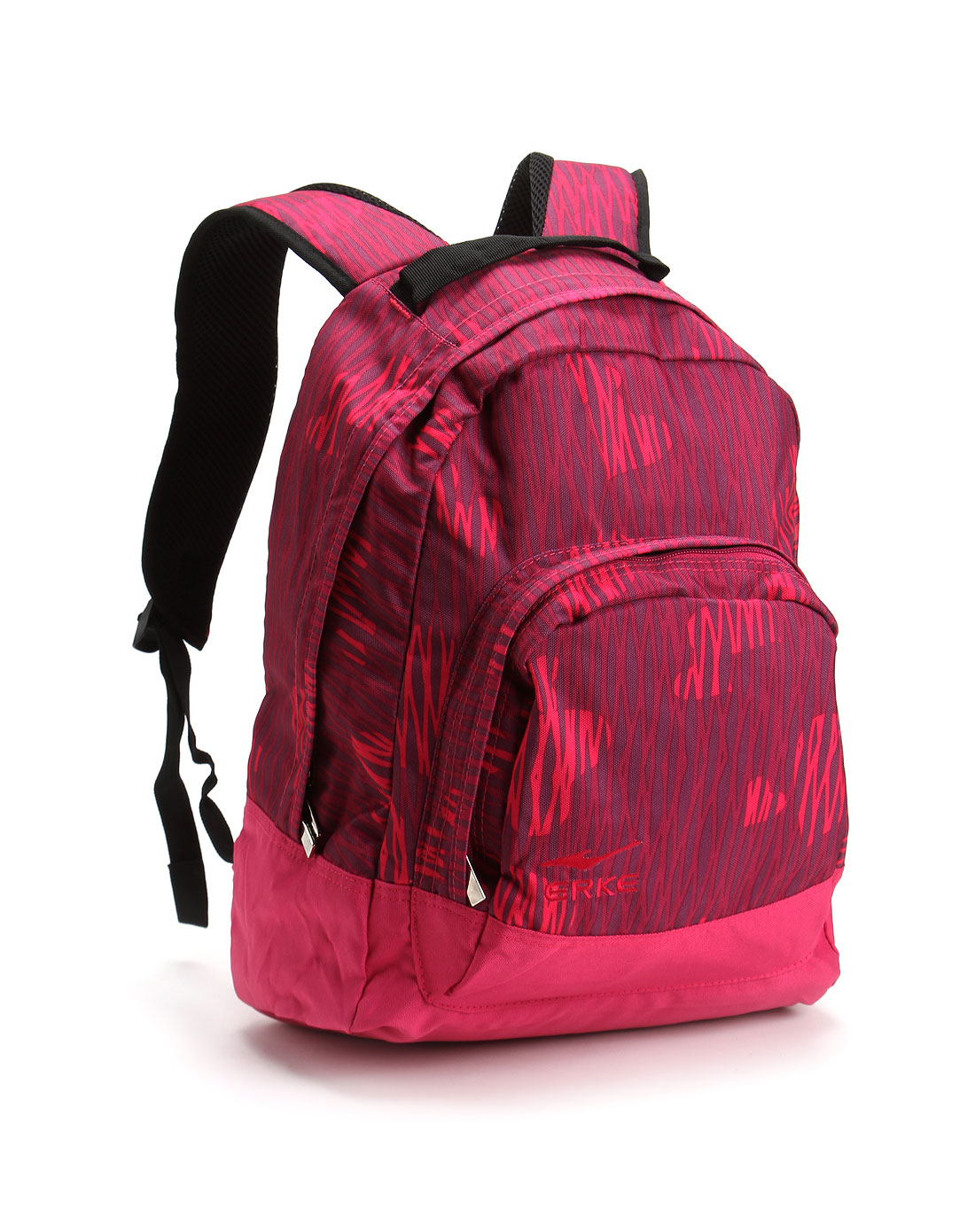 鸿星尔克 中性蓝莓红/玫红色休闲活力双肩背包