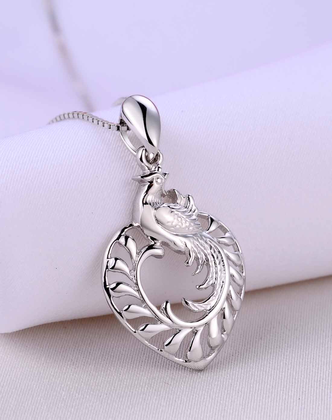 白18k金素金女款吊坠